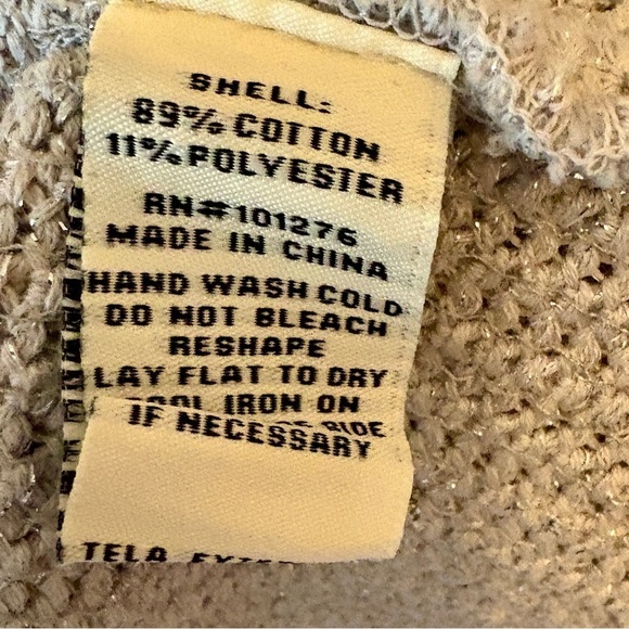 ECI New York Womens Silver Sequin Knit Jacket & Rhinestone Buttons Size Medium - Picture 10 of 13